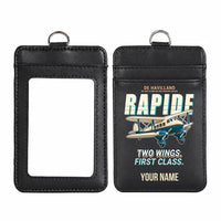 Thumbnail for de Havilland DH.89A Dragon Rapide - Cartoon - ID Card Holder - Black + Name