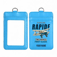 Thumbnail for de Havilland DH.89A Dragon Rapide - Cartoon - ID Card Holder - Blue + Name