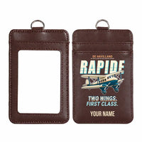 Thumbnail for de Havilland DH.89A Dragon Rapide - Cartoon - ID Card Holder - Dark Brown + Name