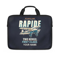 Thumbnail for de Havilland DH.89A Dragon Rapide - Cartoon + Name - Laptop Bag