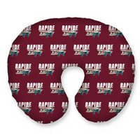 Thumbnail for de Havilland DH.89A Dragon Rapide - Cartoon Seamless - Travel Pillow - Burgundy