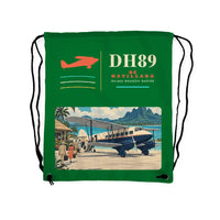 Thumbnail for de Havilland DH.89A Dragon Rapide - Drawstring Bag - Classic - Green