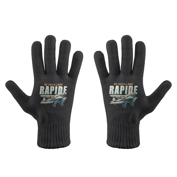 de Havilland DH.89A Dragon Rapide - Gloves - Full - Cartoon - Black