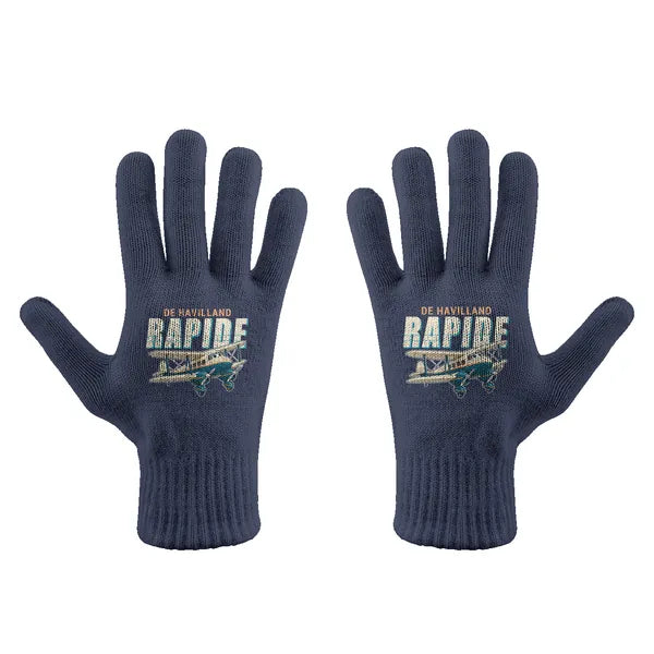 de Havilland DH.89A Dragon Rapide - Gloves - Full - Cartoon - Navy Blue
