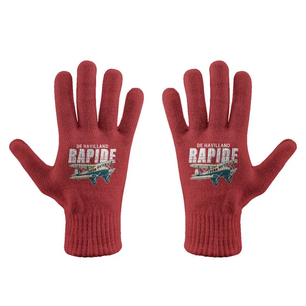 de Havilland DH.89A Dragon Rapide - Gloves - Full - Cartoon - Red