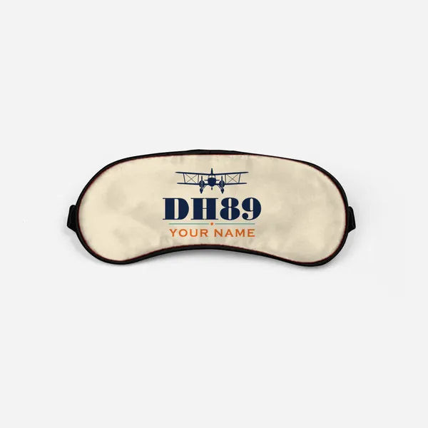 de Havilland DH.89A Dragon Rapide - Heritage + Name - Sleep Mask - Beige