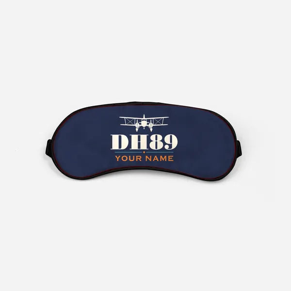 de Havilland DH.89A Dragon Rapide - Heritage + Name - Sleep Mask - Navy Blue