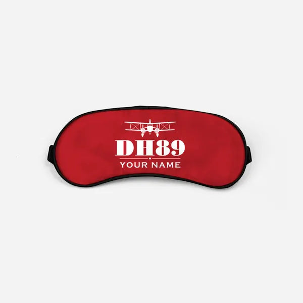 de Havilland DH.89A Dragon Rapide - Heritage + Name - Sleep Mask - Red