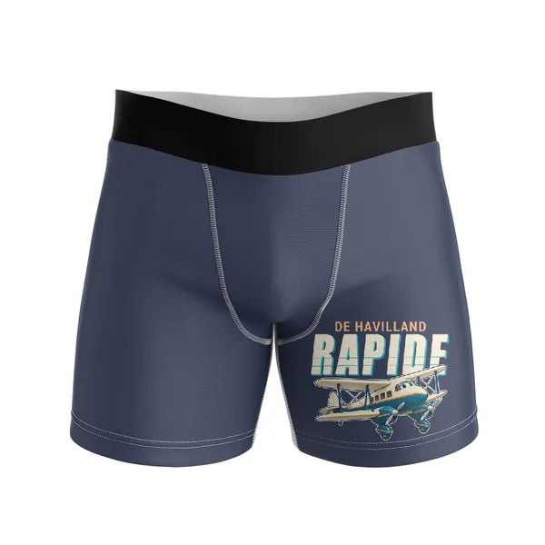de Havilland DH.89A Dragon Rapide - Men Boxers - Cartoon - Navy Blue
