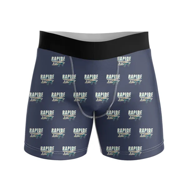 de Havilland DH.89A Dragon Rapide - Men Boxers - Cartoon Pattern - Navy Blue