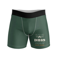 Thumbnail for de Havilland DH.89A Dragon Rapide - Men Boxers - Heritage + Name - Dark Green