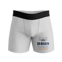 Thumbnail for de Havilland DH.89A Dragon Rapide - Men Boxers - Heritage + Name - Light Gray