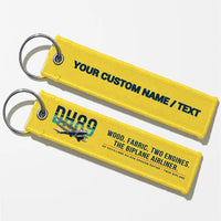 Thumbnail for de Havilland DH.89A Dragon Rapide Aviator Key Chains - Yellow - Original - Personalized