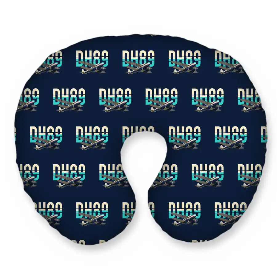 de Havilland DH.89A Dragon Rapide - Original Seamless - Travel Pillow - Navy