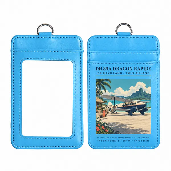 de Havilland DH.89A Dragon Rapide - Poster - ID Card Holder - Blue
