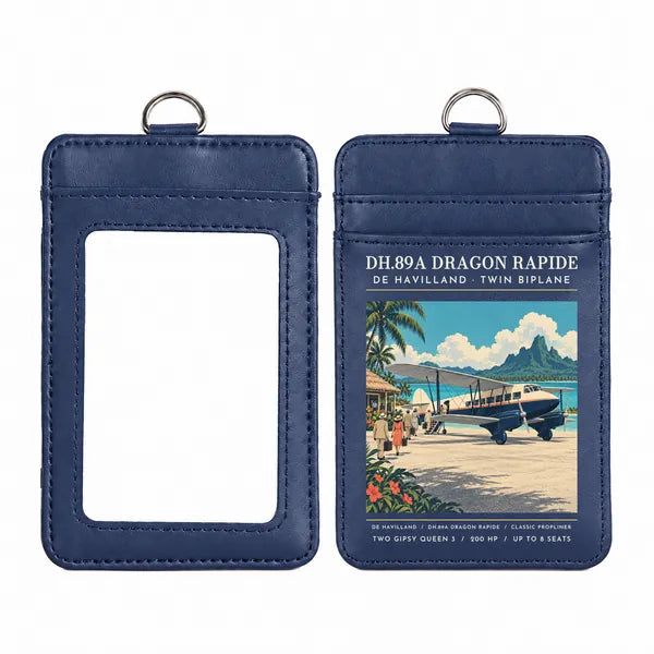 de Havilland DH.89A Dragon Rapide - Poster - ID Card Holder - Navy Blue
