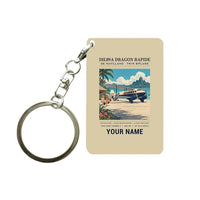 Thumbnail for de Havilland DH.89A Dragon Rapide - Poster + Name - Key Chain - Beige