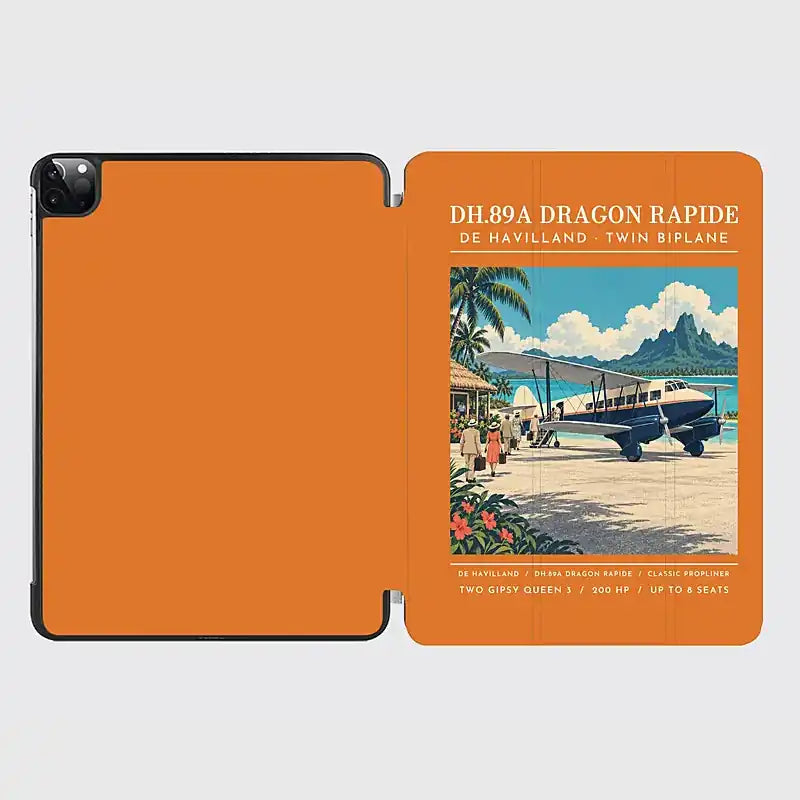 de Havilland DH.89A Dragon Rapide - Poster - iPad Case - Orange
