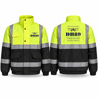 Thumbnail for de Havilland DH.89A Dragon Rapide Reflective Winter Jackets - Heritage - Fluorescent Yellow & Navy