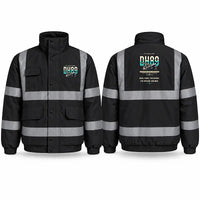 Thumbnail for de Havilland DH.89A Dragon Rapide Reflective Winter Jackets - Original - Black