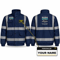 Thumbnail for de Havilland DH.89A Dragon Rapide Reflective Winter Jackets - Original + Name - Navy Blue