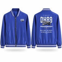 Thumbnail for de Havilland DH.89A Dragon Rapide Stylish Jackets - Baseball Collar - Original - Royal Blue