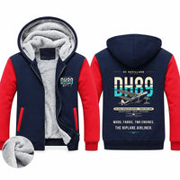 Thumbnail for de Havilland DH.89A Dragon Rapide Zipped Sweatshirts - Original - Navy & Red