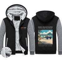 Thumbnail for de Havilland DH.89A Dragon Rapide Zipped Sweatshirts - Poster - Black & Gray