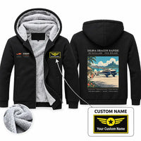 Thumbnail for de Havilland DH.89A Dragon Rapide Zipped Sweatshirts - Poster + Name - Black