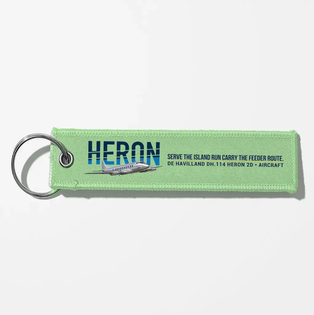 de Havilland DH.114 Heron 2D Aviator Key Chains - Light Green