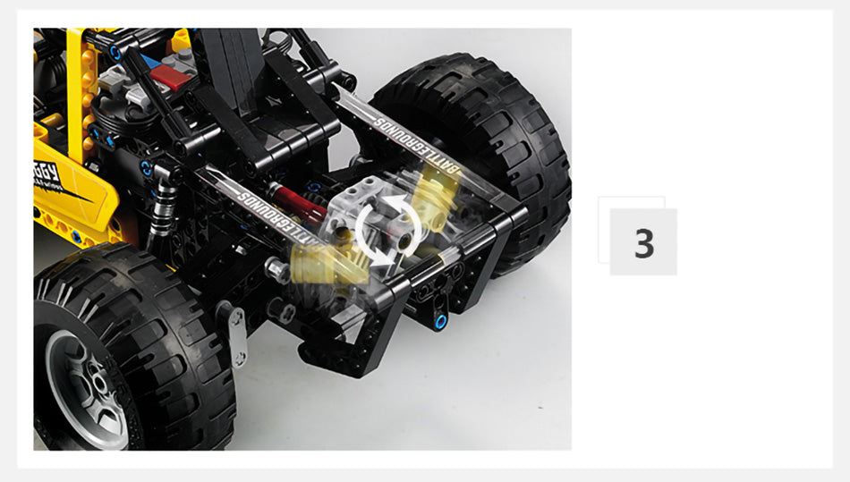 522Pcs Buggy Off Road Car For RC Building Blocks Car Model