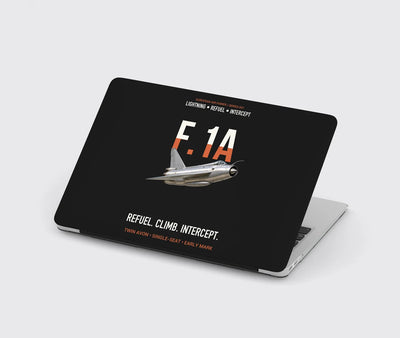English Electric Lightning F.1A Refuel Climb Intercept Designed MacBook Cases — Black