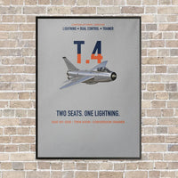 Thumbnail for English Electric Lightning T.4 Two Seats One Lightning Vertical Canvas Prints — Frame / Light Gray