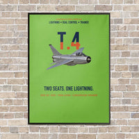 Thumbnail for English Electric Lightning T.4 Two Seats One Lightning Vertical Canvas Prints — Frame / Light Green