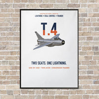 Thumbnail for English Electric Lightning T.4 Two Seats One Lightning Vertical Canvas Prints — Frame / White