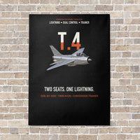 Thumbnail for English Electric Lightning T.4 Two Seats One Lightning Vertical Canvas Prints — No Frame / Black