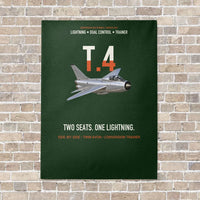 Thumbnail for English Electric Lightning T.4 Two Seats One Lightning Vertical Canvas Prints — No Frame / Dark Green