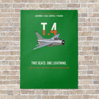 Thumbnail for English Electric Lightning T.4 Two Seats One Lightning Vertical Canvas Prints — No Frame / Green