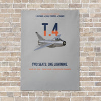 Thumbnail for English Electric Lightning T.4 Two Seats One Lightning Vertical Canvas Prints — No Frame / Light Gray
