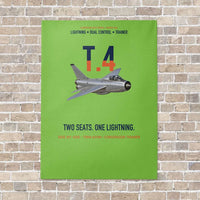 Thumbnail for English Electric Lightning T.4 Two Seats One Lightning Vertical Canvas Prints — No Frame / Light Green