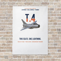 Thumbnail for English Electric Lightning T.4 Two Seats One Lightning Vertical Canvas Prints — No Frame / White