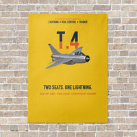 Thumbnail for English Electric Lightning T.4 Two Seats One Lightning Vertical Canvas Prints — No Frame / Yellow