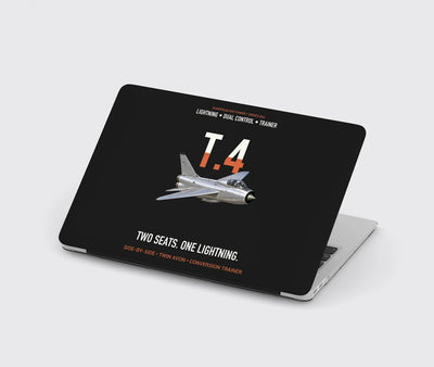 English Electric Lightning T.4 Two Seats One Lightning Designed MacBook Cases — Black