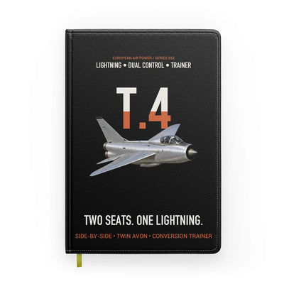 English Electric Lightning T.4 Two Seats One Lightning Designed Notebooks — Black