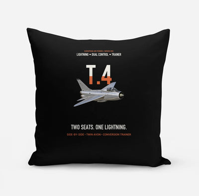 English Electric Lightning T.4 Two Seats One Lightning Designed Pillows — Black