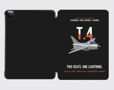 English Electric Lightning T.4 Two Seats One Lightning Designed iPad & Samsung Tablet Cases — iPad / Black