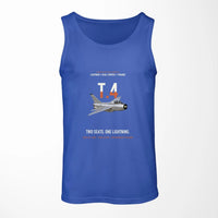 Thumbnail for English Electric Lightning T.4 Two Seats One Lightning Designed Tank Tops — Blue