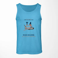 Thumbnail for English Electric Lightning T.4 Two Seats One Lightning Designed Tank Tops — Sky Blue