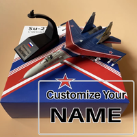 Thumbnail for 1/100 Russia SU-27 Warrior Flanker Fighter Military Airplane Model