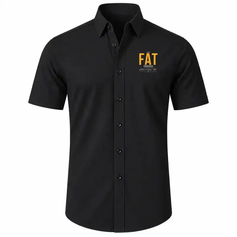 Fresno Yosemite International Airport (FAT) Shirts - Short Sleeve Shirt - Tag - Black